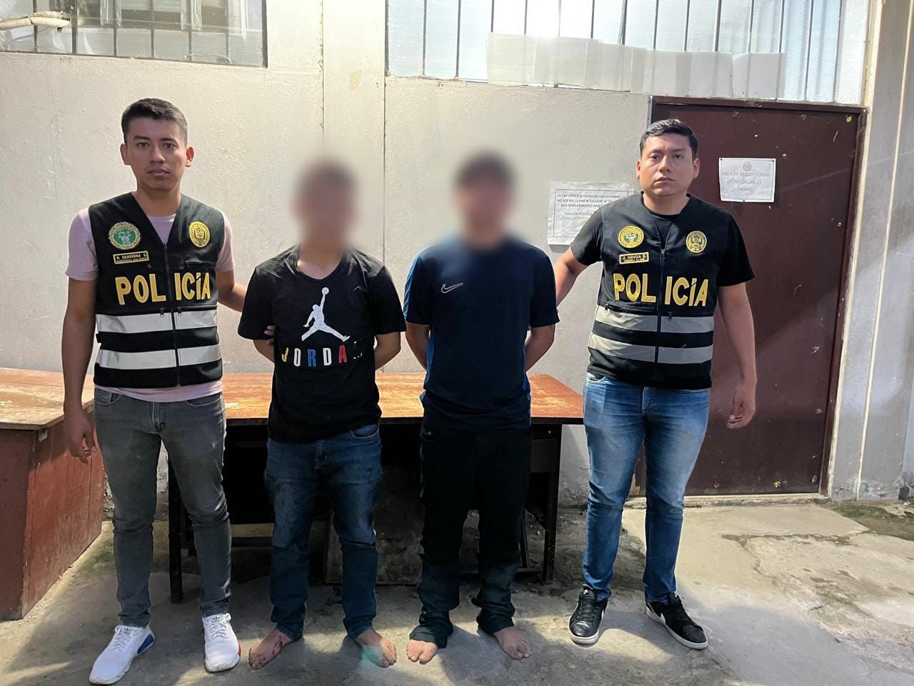 Divincri Tarapoto captura a presuntos delincuentes dedicados al robo de motocicletas