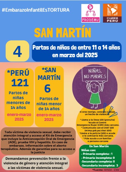 “Infancias robadas: el silencio cómplice frente al embarazo infantil forzado en San Martín”